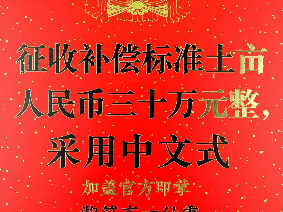 土地征收补偿标准一亩多少钱