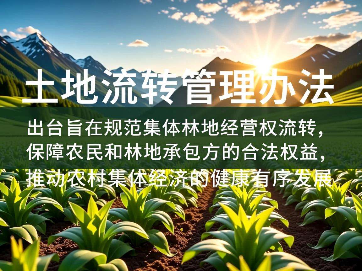 土地流转管理办法集体林地经营权流转管理办法