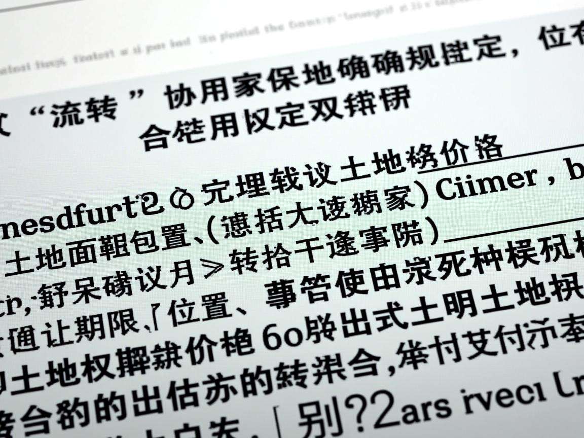 土地流转协议怎么写啊?