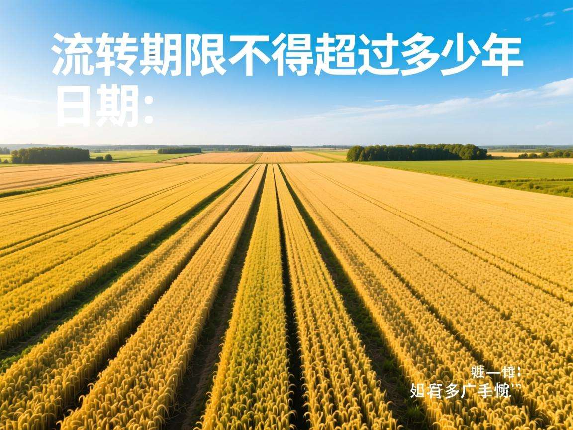 土地流转期限不得超过多少年